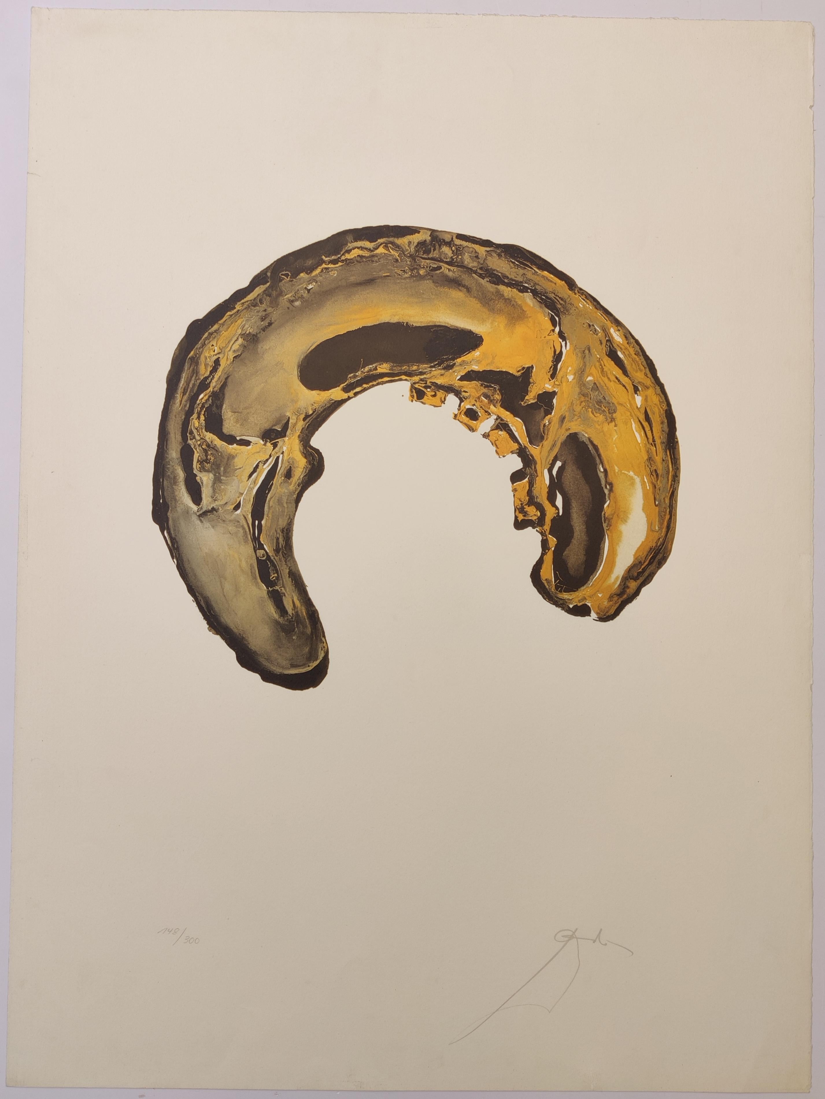 Salvador Dalí 
Le Crane, da Anamorphoses, 1972

Foglio 76 x 56 cm
Edizione 148/300 in basso a sinistra
Firmato a mano in basso a destra
Pubblicato da Jean Schneider 
Uno strappo sul margine superiore sinistro e uno strappo sul margine