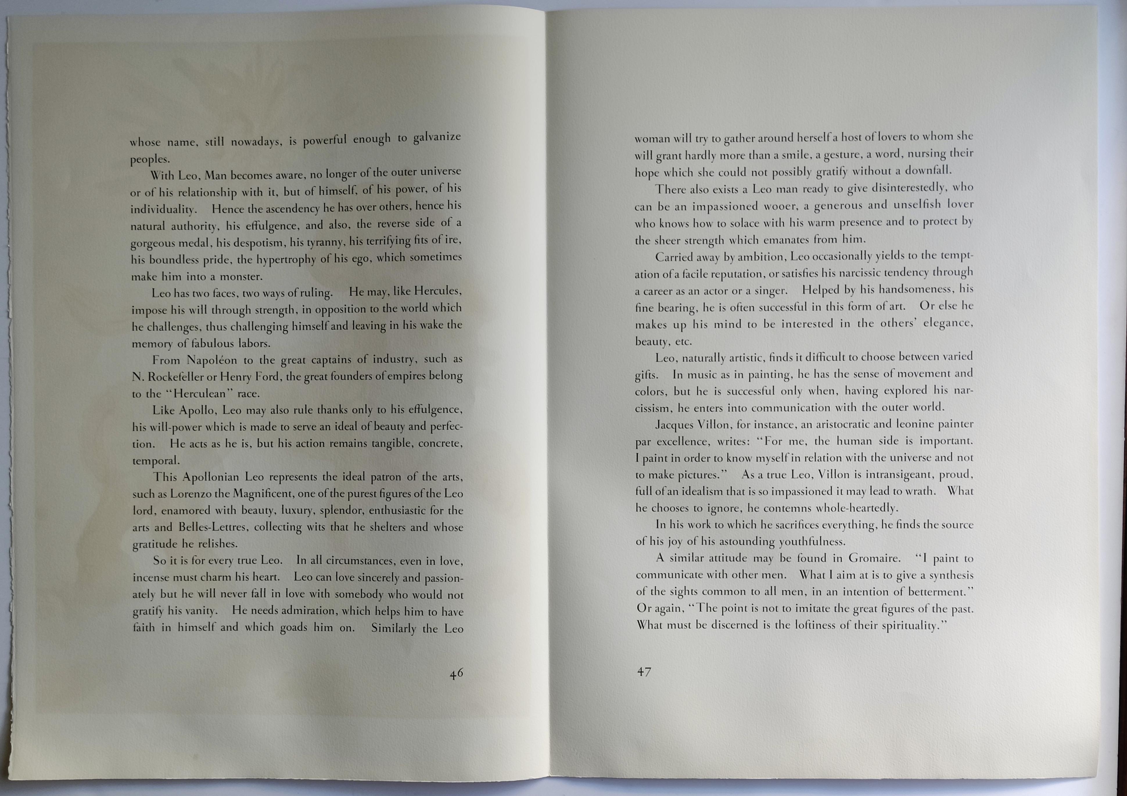 Salvador Dalí­ -- Leo from Signs of the Zodiac For Sale 5