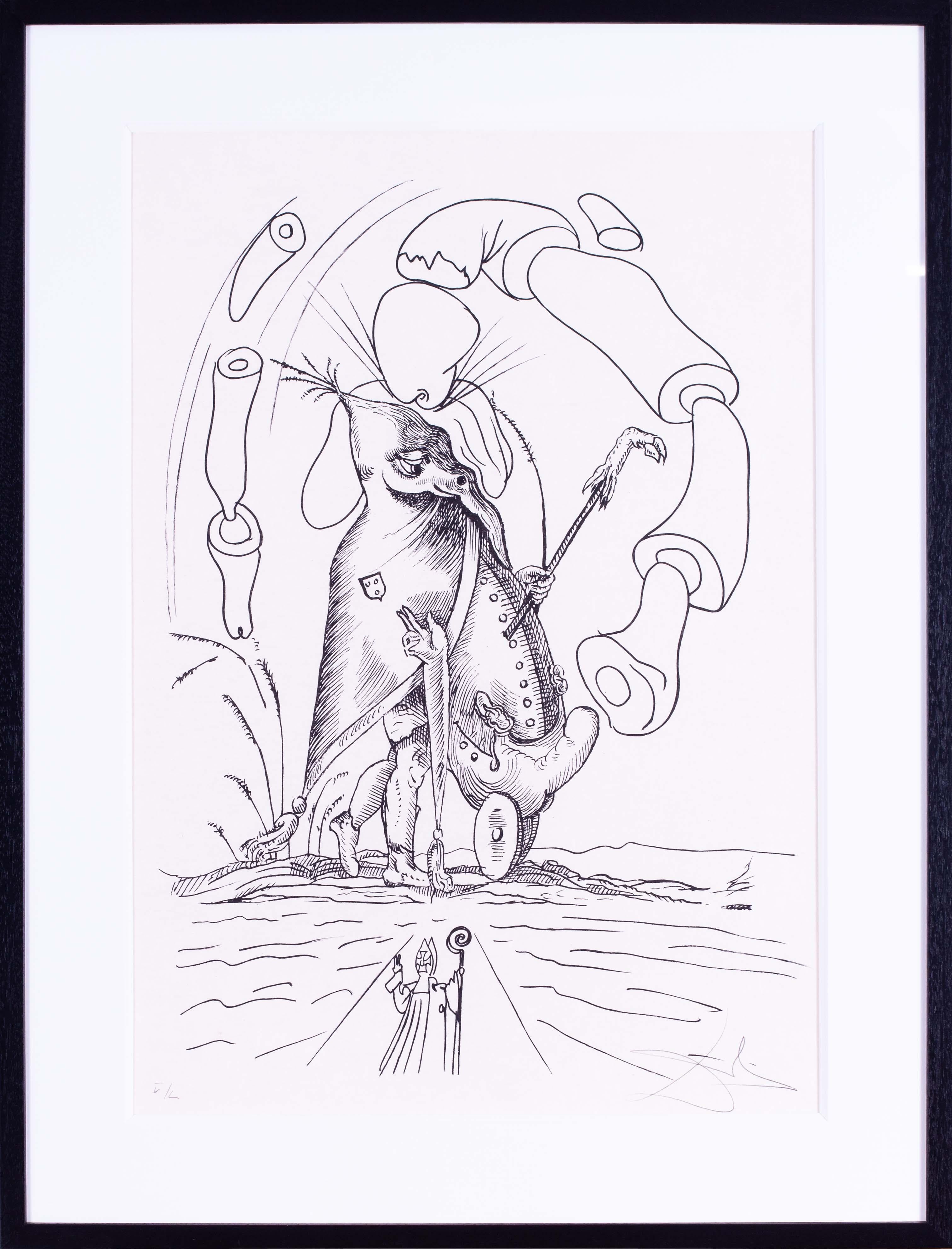 Salvador Dali lithograph, 1973, signed in pencil, numbered, edition of 150