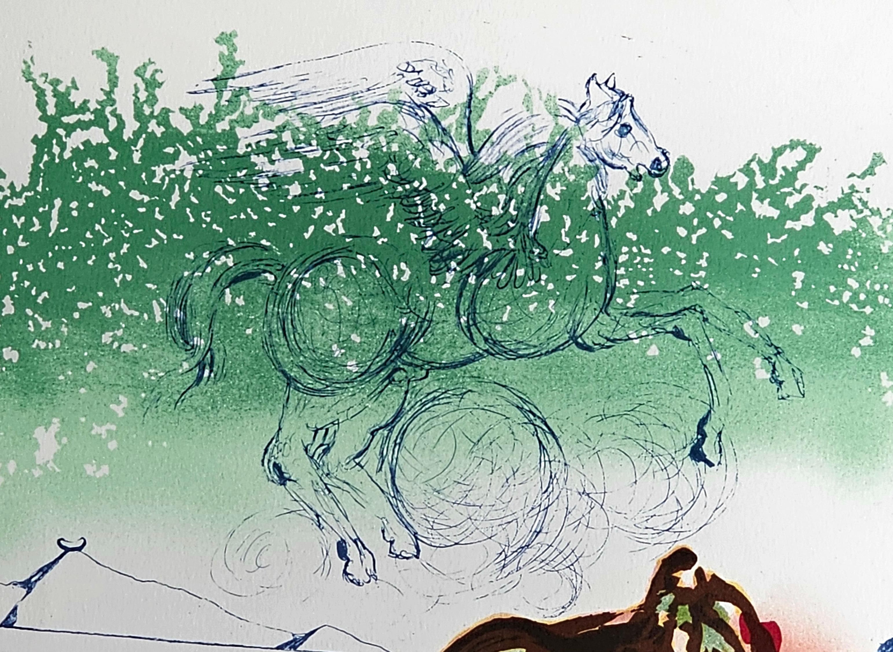 Salvador Dalí Litografía de El arte de amar Ovide 1979, firmada a mano y enmarcada 12