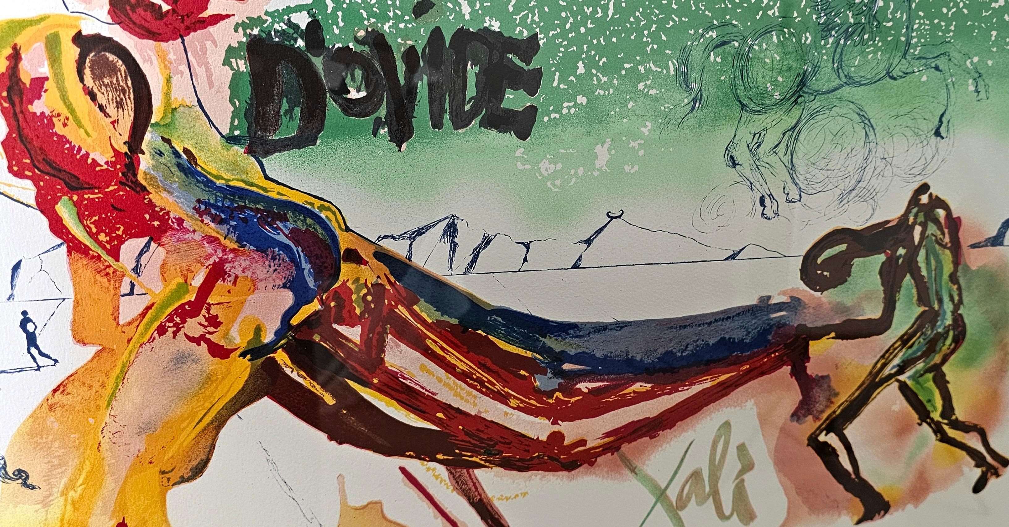 Salvador Dalí Litografía de El arte de amar Ovide 1979, firmada a mano y enmarcada 6