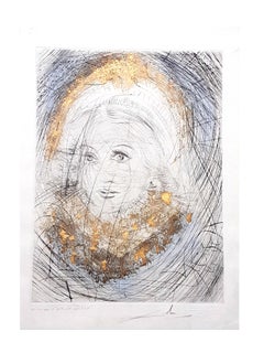 Salvador Dali - Marguerite - Originale handsignierte Radierung