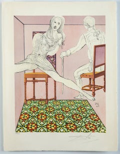Salvador Dalí­ Marianne and the Chevalier Contemporary Art Lithograph