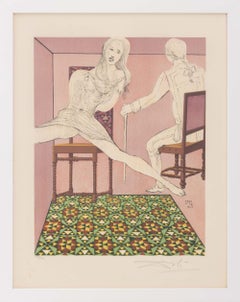 Salvador Dali "Marianne and the Chevalier" Lithograph, 1969