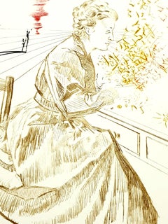 Salvador Dali - Marie Curie - Original Handsigned Engraving