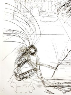 Salvador Dali - Mission Dolores - San Francisco - Original Hand-Signed Etching