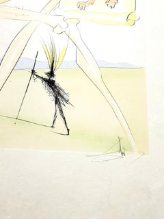 Salvador Dali - Monkey and Leopard - Signed Engraving