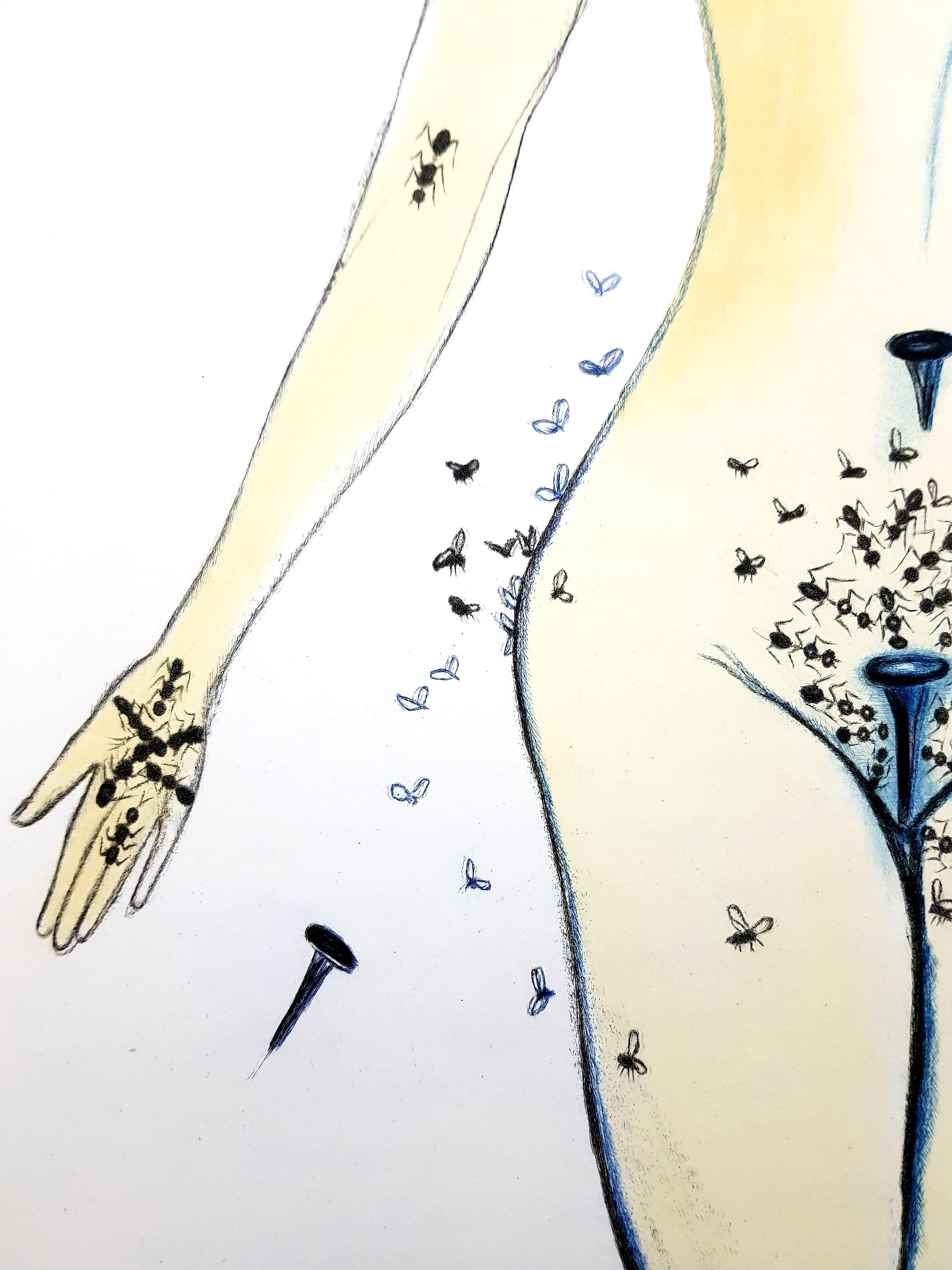 Salvador Dali - Nails on Nude - Surrealist Print by Salvador Dalí