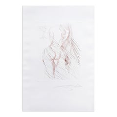 Salvador Dalí, Nu Sanguine, Signed Etching, 1968, Surrealism, Modern Art Print