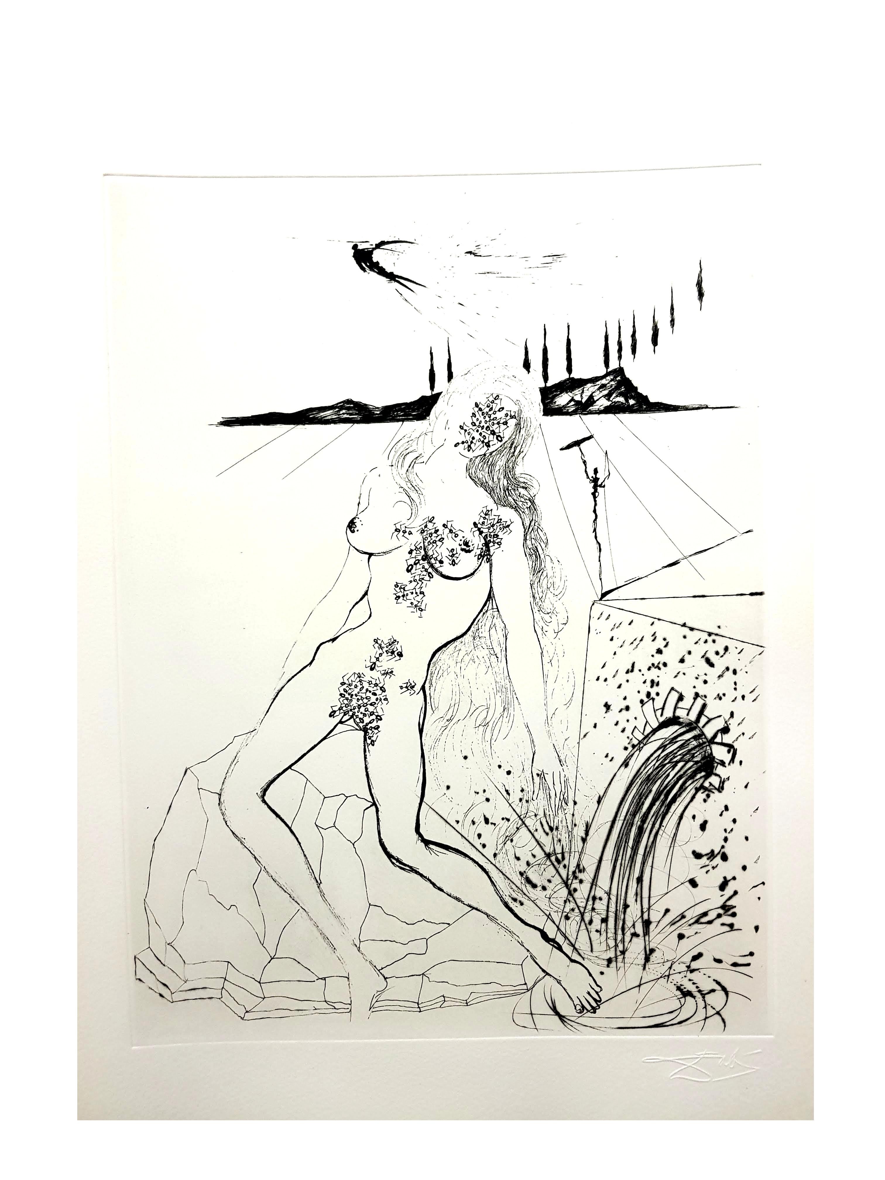 Salvador Dali - Nude at the Fountain  For Sale 2