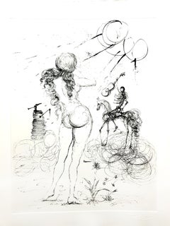 Salvador Dalí - Desnudo, Caballo y Muerte