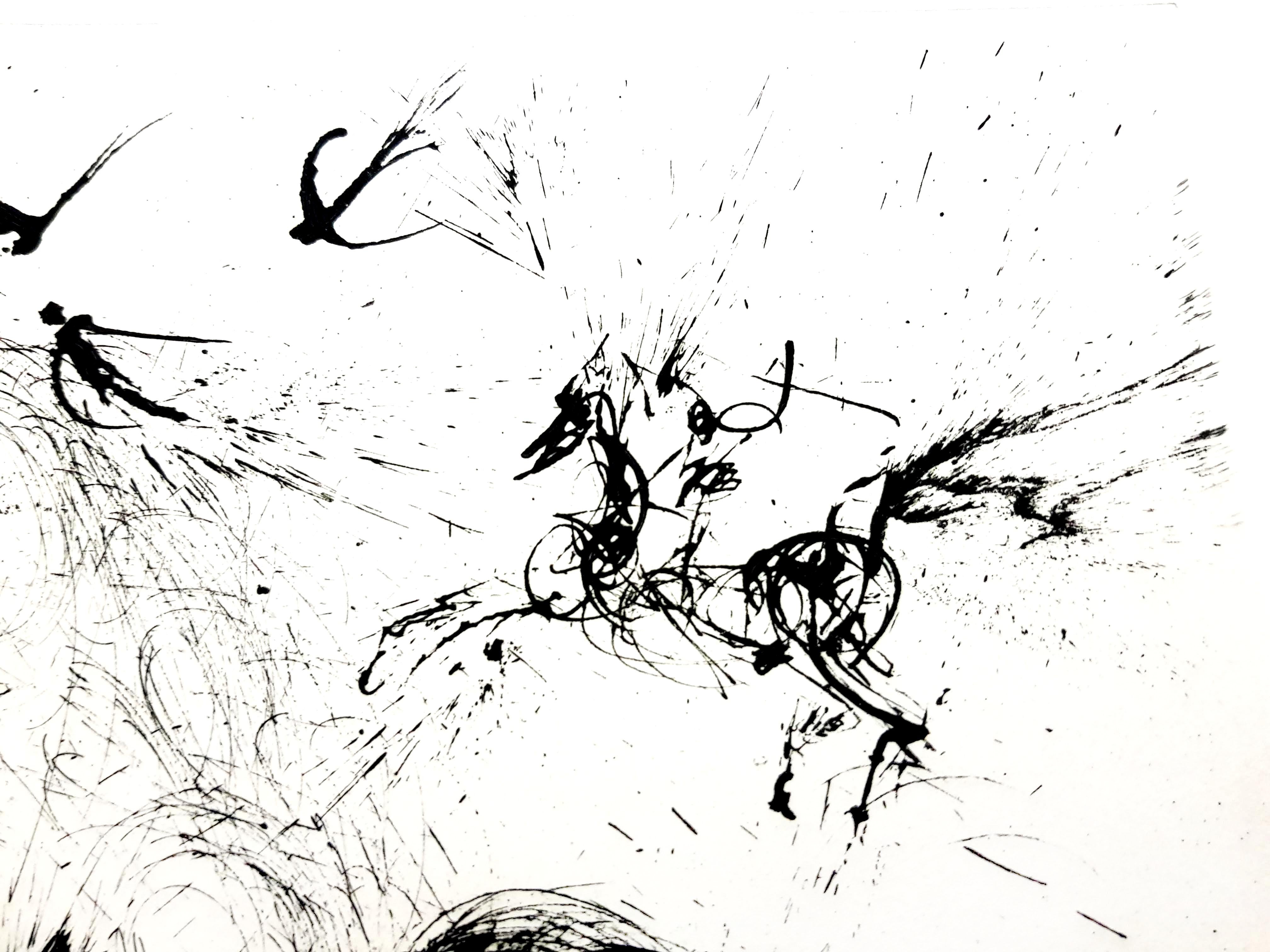 Salvador Dalì - Nudo con chitarra - Acquaforte originale
Dimensioni: 38 x 28 cm
Edizione: 235
1967
firma in rilievo
Su carta pergamena Arches
Riferimenti : Campo 67-10 (pag. 34-35)