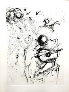 salvador dali guitar Salvador Dali - Nude with Guitar - Original Etching