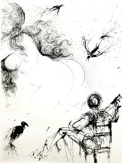 Salvador Dali - Nu avec perroquets