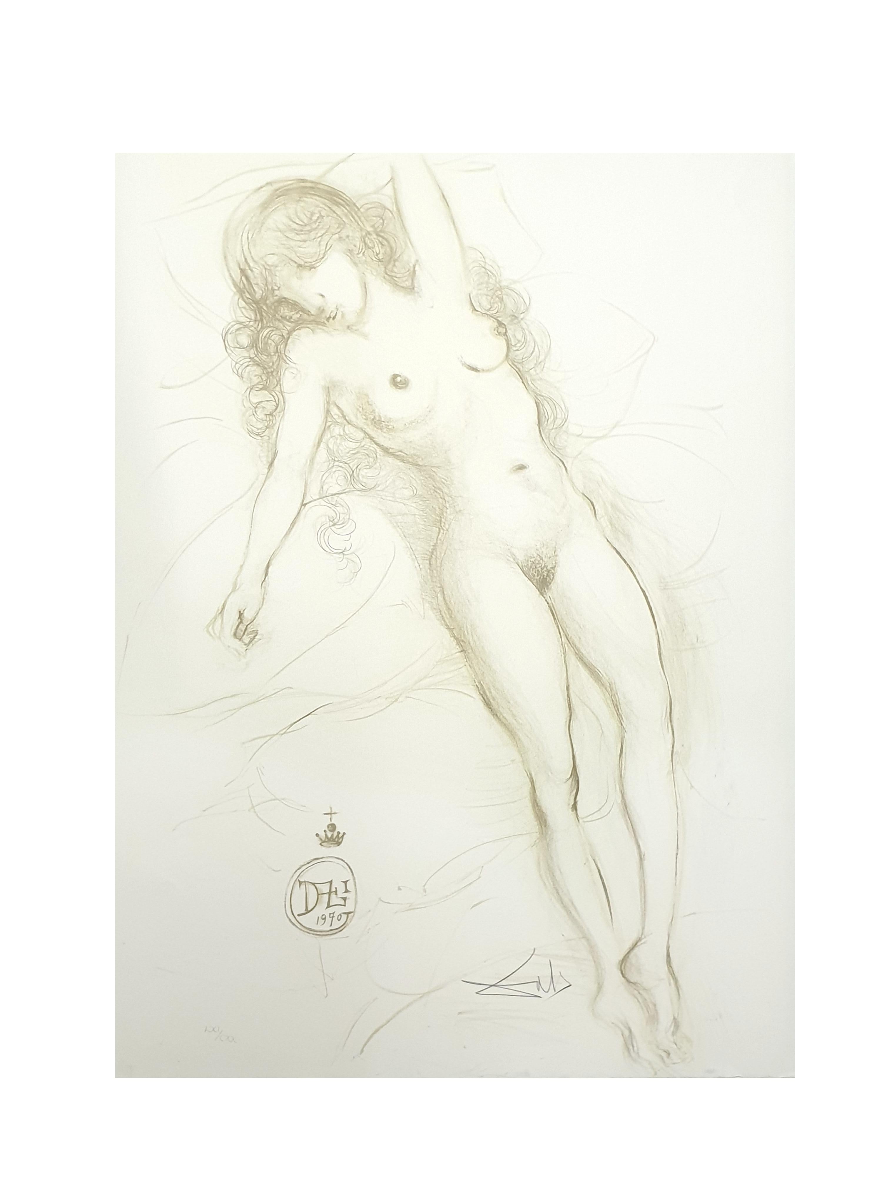 Salvador Dali - Nude with Raised Arms - Lithograph - Print by Salvador Dalí