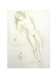 Salvador Dali - Nu aux bras levés - Lithographie