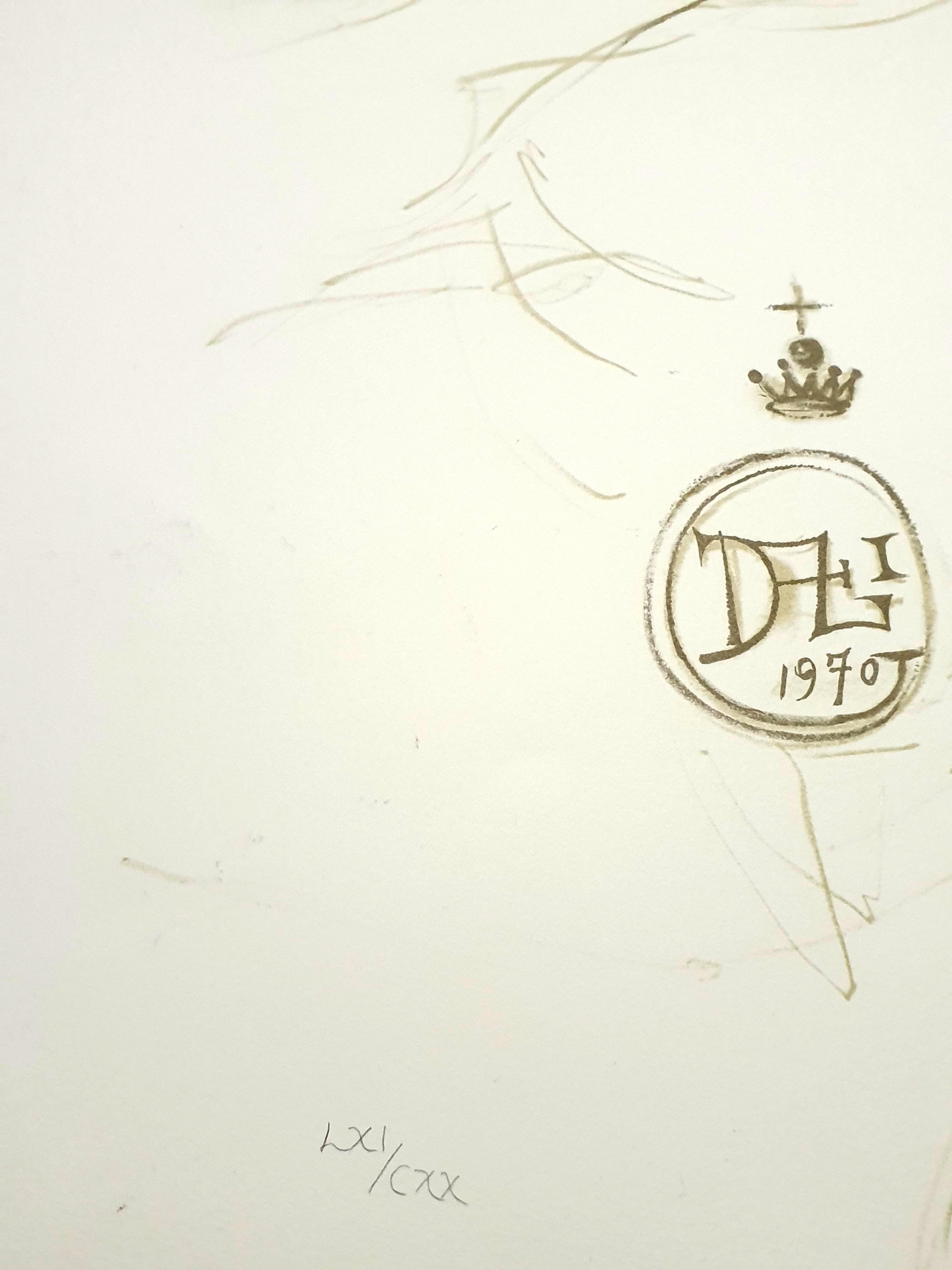 Salvador Dali - Nu aux bras levés - Lithographie - Surréalisme Print par Salvador Dalí