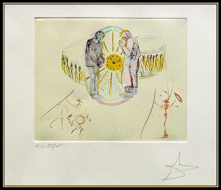 Salvador Dali Original Color Etching Hand Signed Surreal Art Cycles Of Life SBO - Print by Salvador Dalí