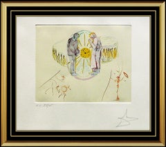 Salvador Dali Original Color Etching Hand Signed Surreal Art Cycles Of Life SBO