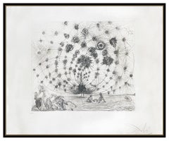 Salvador Dali Original Etching Aquatint Argus Hand Signed Surreal Peacock Art