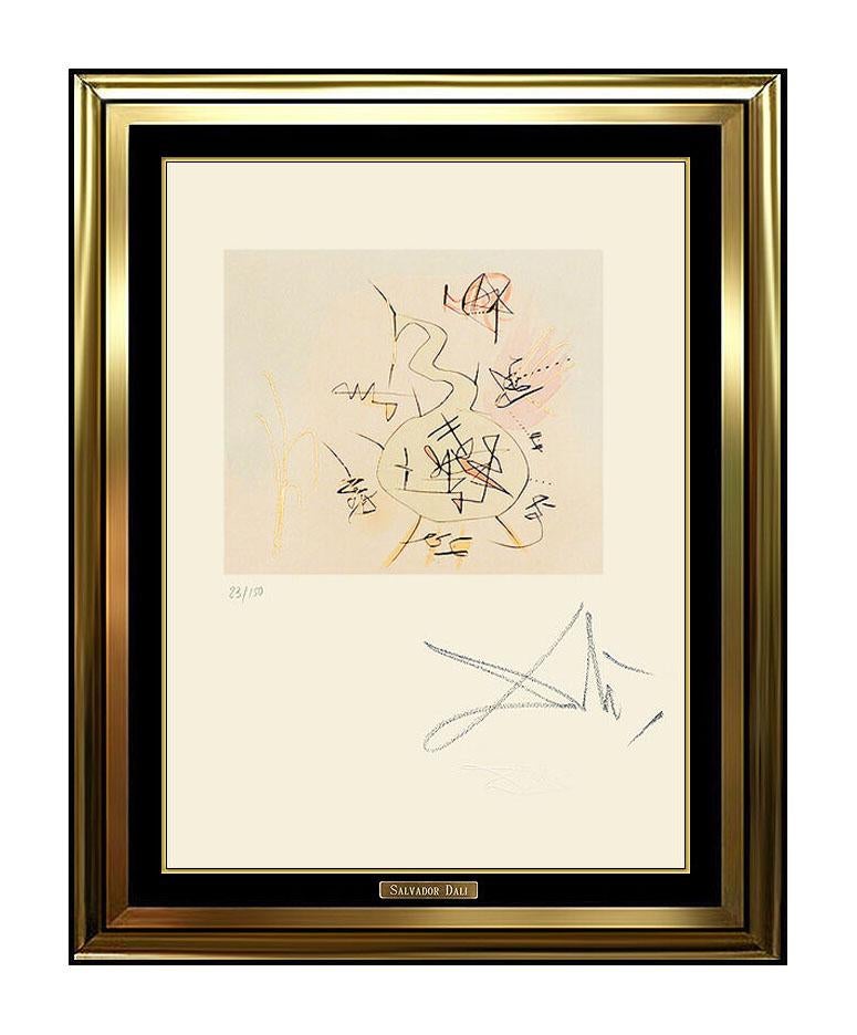Salvador Dalí Abstract Print - Salvador Dali Original Etching Faust Phiole Authentic Surreal Artwork SIGNED SBO