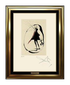 Salvador Dali Original Faust-Radierung Mephisto, authentische, handsignierte, surreale Kunst