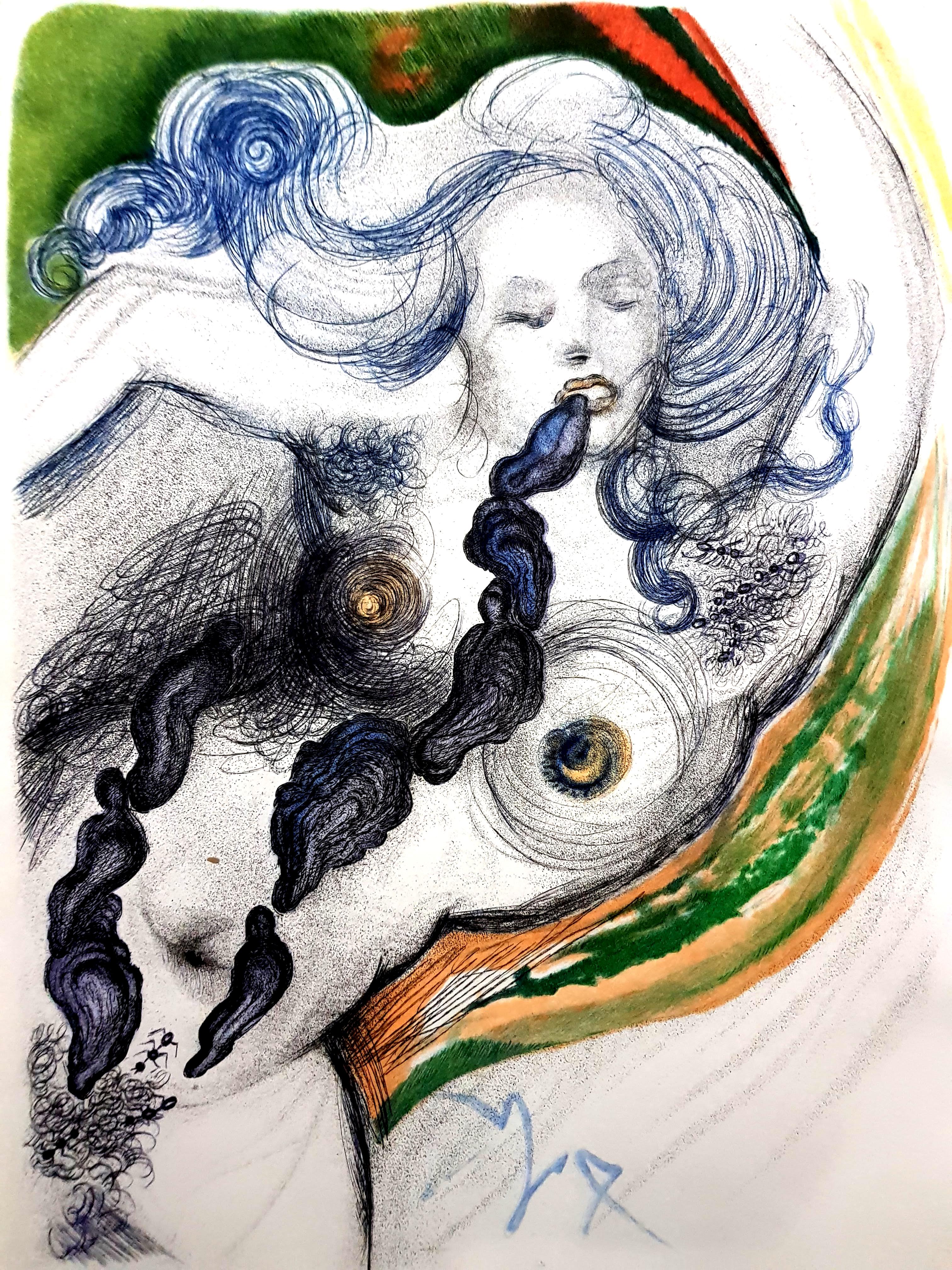 Figurative Print di Salvador Dalí - Salvador Dalì - Ostriche e nudo