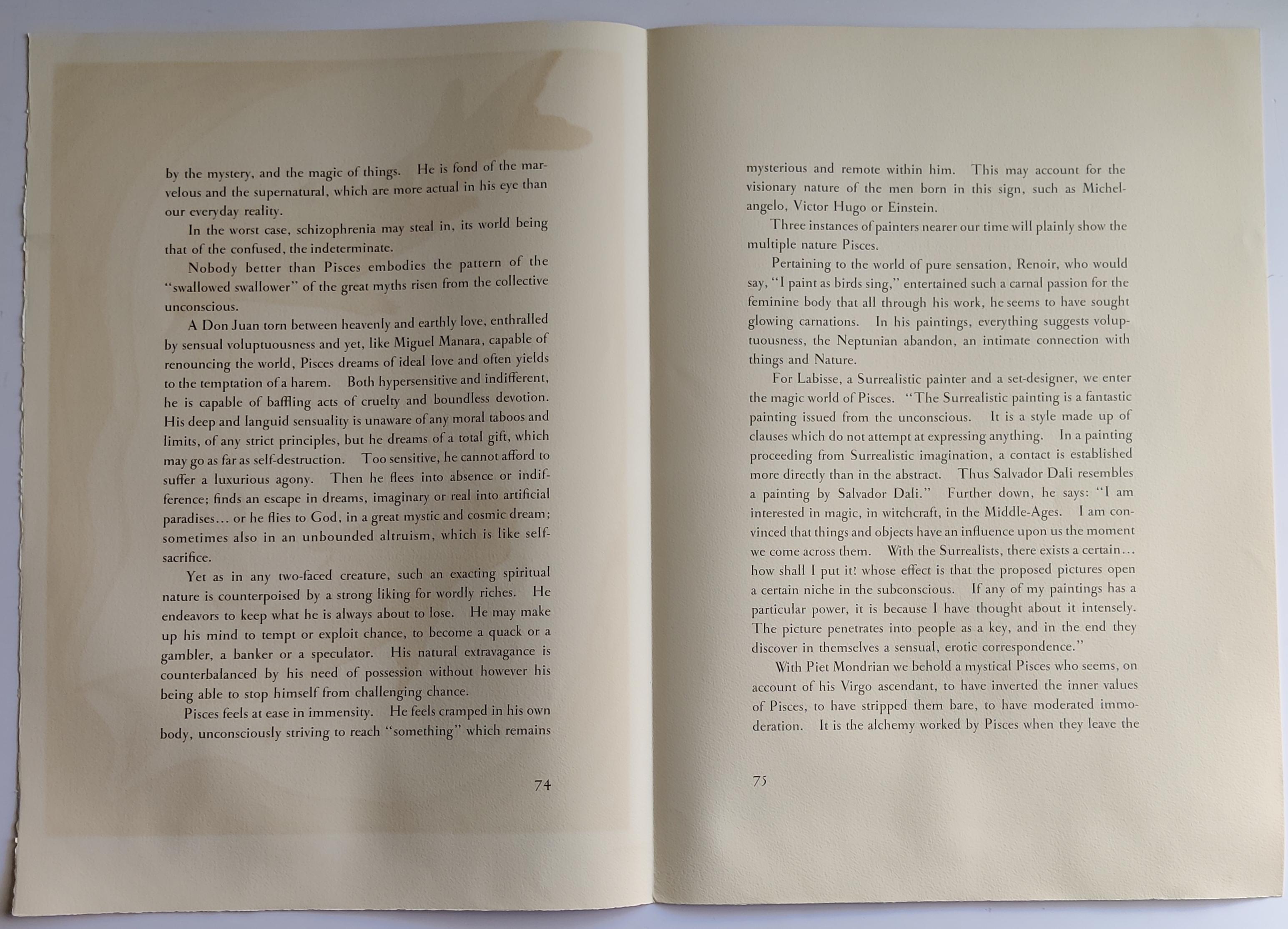 Salvador Dalí­ -- Pisces from Signs of the Zodiac For Sale 4