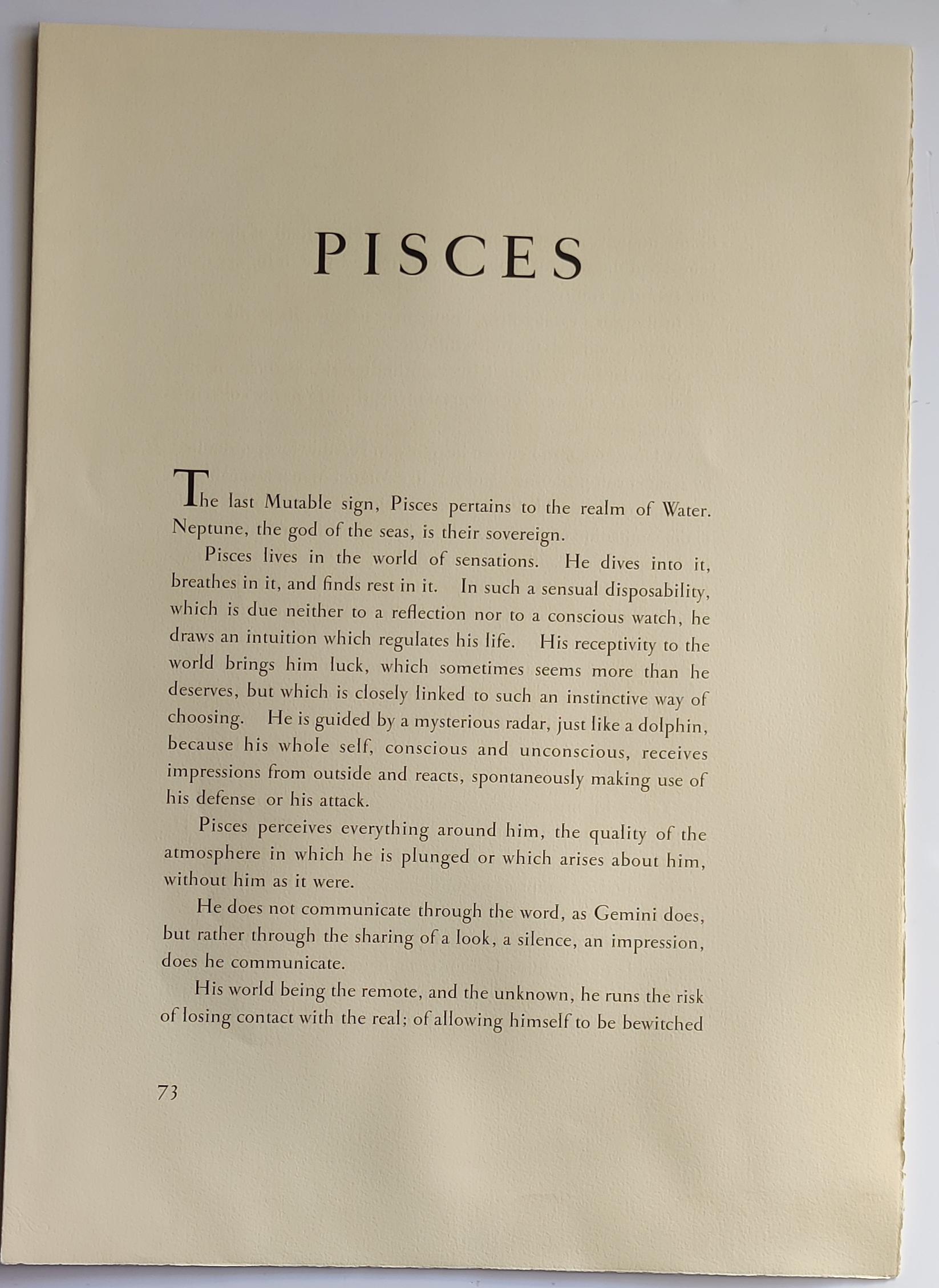 Salvador Dalí­ -- Pisces from Signs of the Zodiac For Sale 5