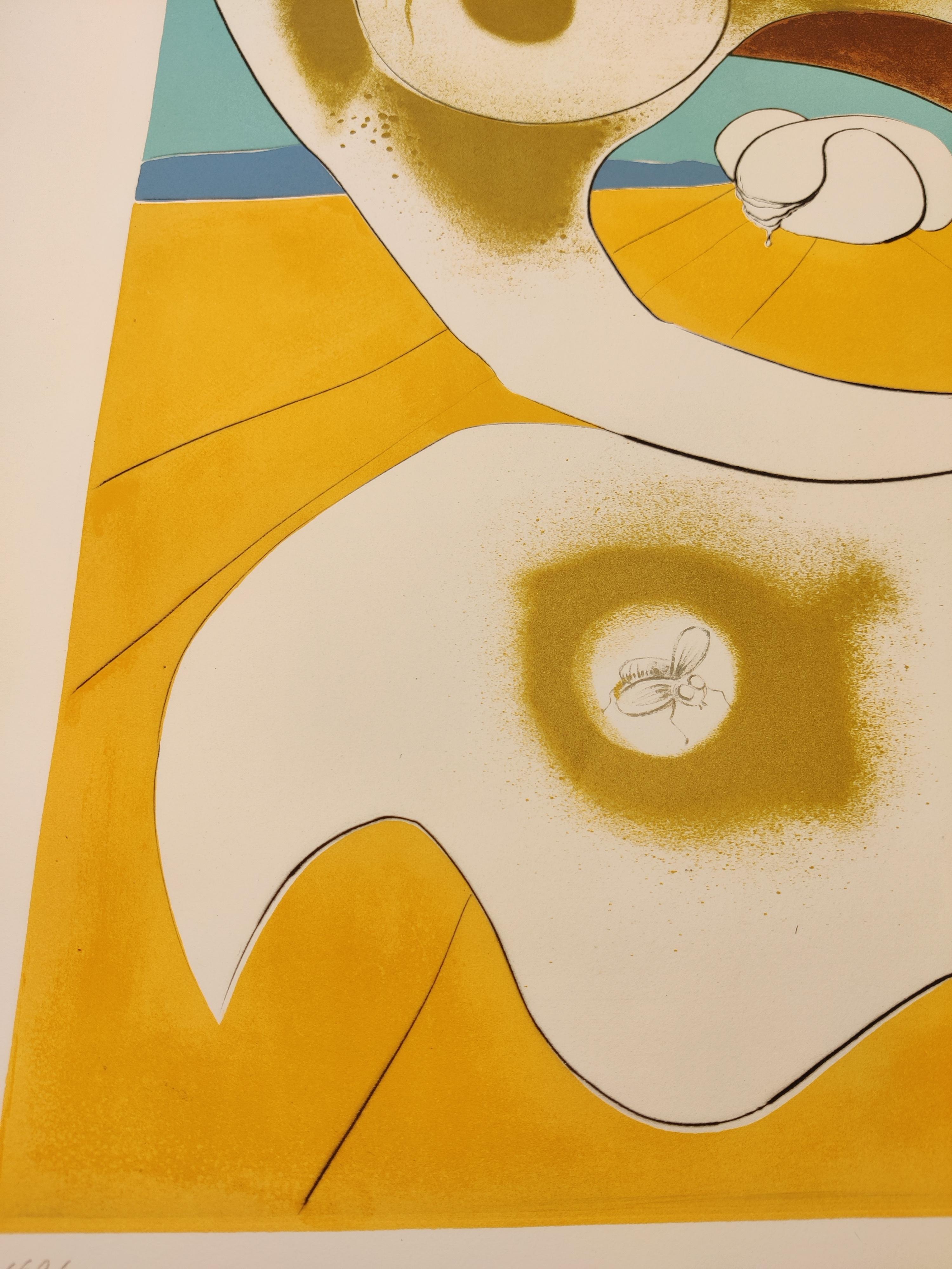 Salvador Dali – Planeten- und scatologische Visionslithographie im Angebot 2