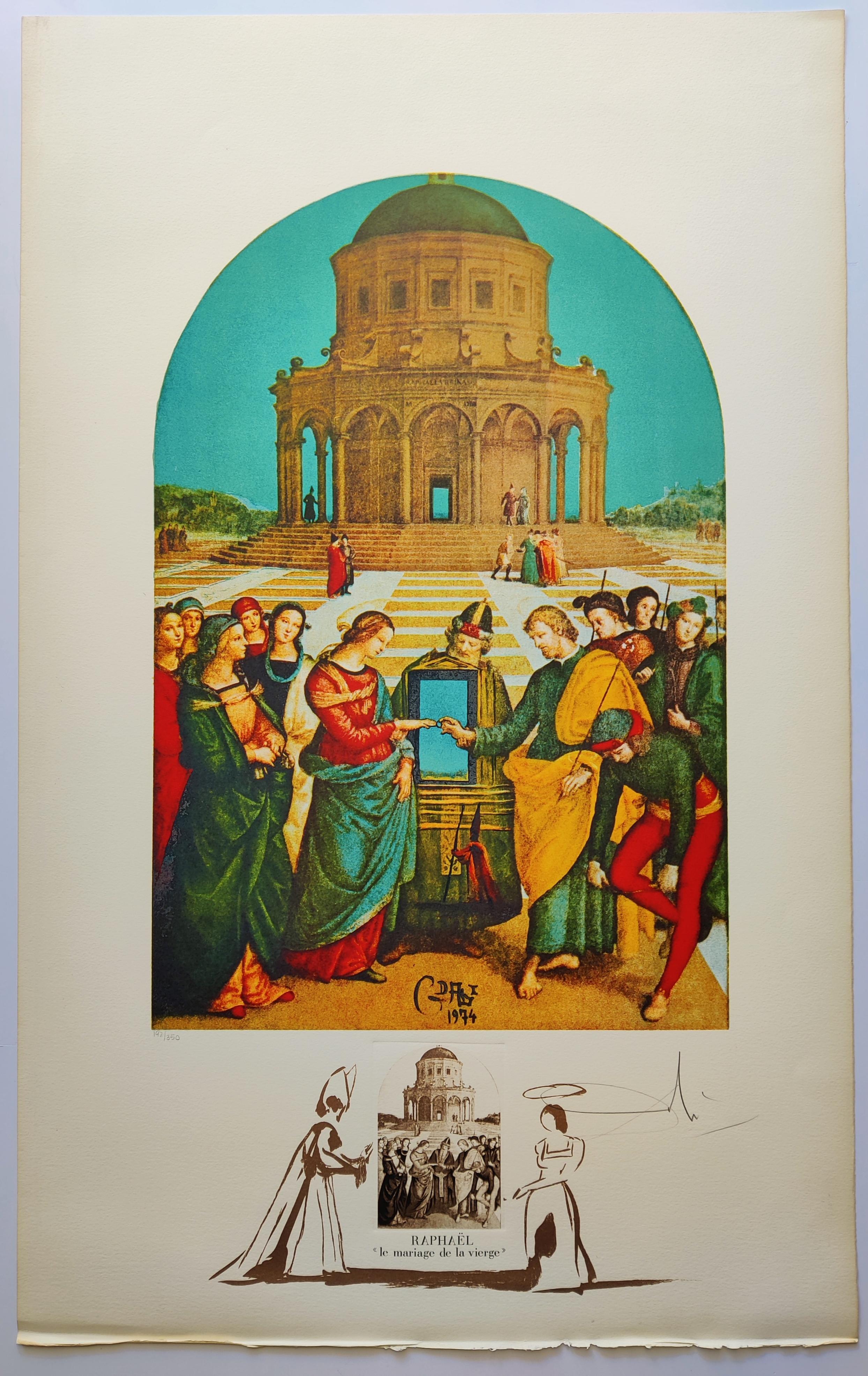 Salvador Dali – Raphael – Le Mariage de la Vierge, 1974 – Print von Salvador Dalí