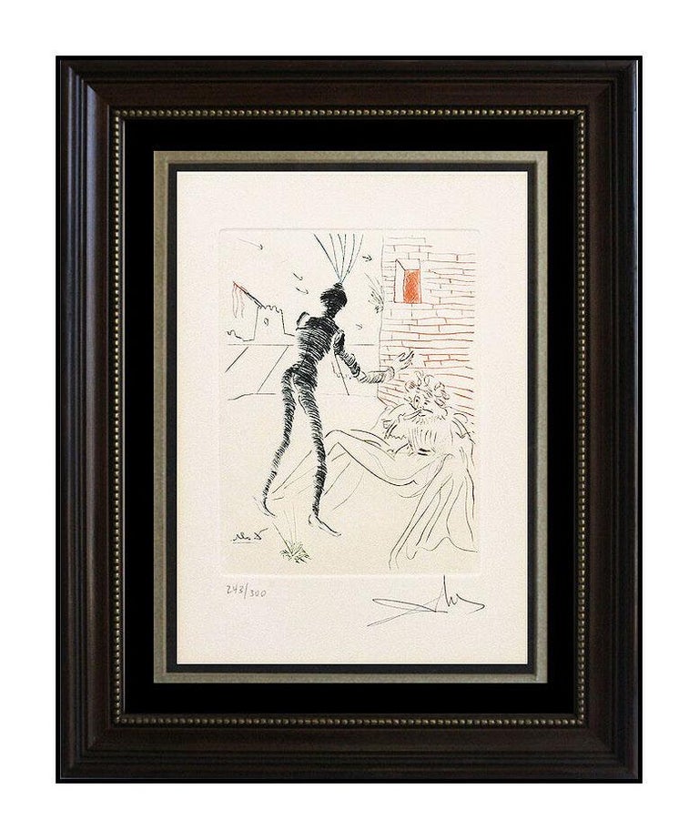 Salvador Dalí - Salvador Dali Rare Shakespeare Hand Signed Color Etching  Henry V Surreal Artwork For Sale at 1stDibs