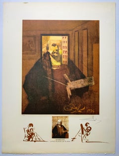 Salvador Dali -- Rembrandt - Portrait du peintre par lui-même