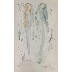 Salvador Dalí  - Return, O Shulamite - Hand-Signed Etching with Stencil, 1971