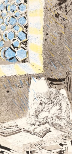 Salvador Dali, Rêverie de Don Quichotte, extrait de Don Quichotte de la Manche, 1957