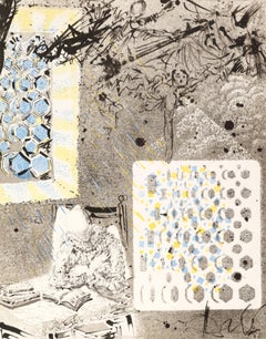 Salvador Dali, Rêverie de Don Quichotte, extrait de Don Quichotte de la Manche, 1957