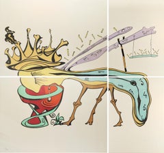 Salvador Dalí: „Royal Insect“, signiert, 1974, monumentale Farblithografie