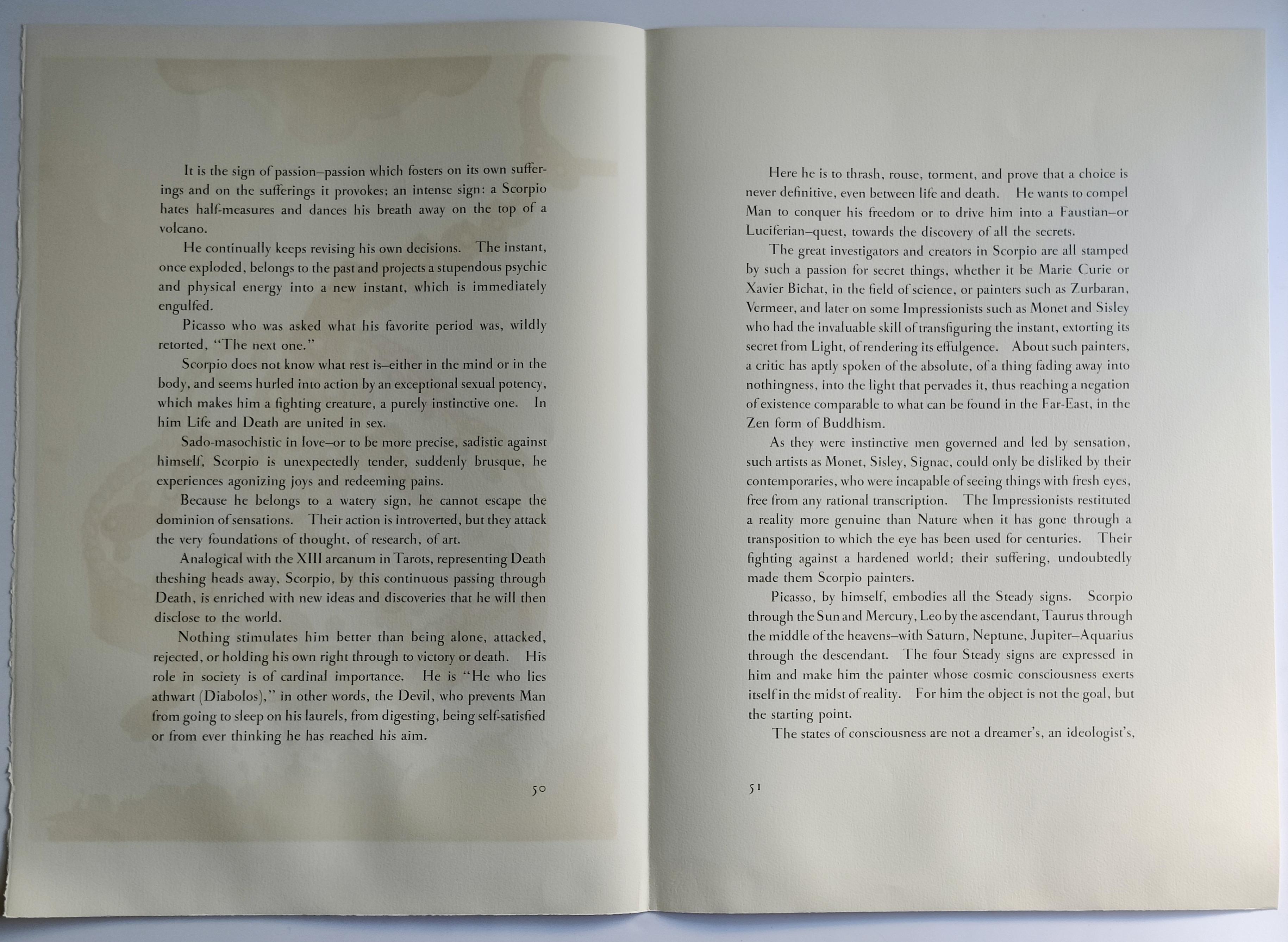 Salvador Dalí­ -- Scorpio from Signs of the Zodiac For Sale 5