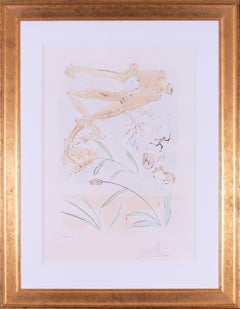 Salvador Dali, signed and numbered drypoint etching 
The oak and the reed
, 1974