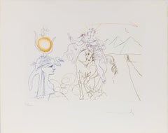 Salvador Dali­ Signed Color Engraving Anthony and Cleopatra Limited Edition