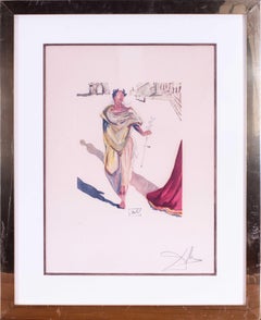 Salvador Dali signed lithograph, 1978, 'Apollon, from L'art d'aimer d'Ovide '
