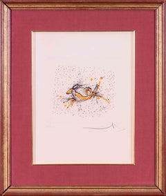 Vintage Salvador Dali signed lithograph 'Capricorn from the Zodiac II', 1975, `68/250