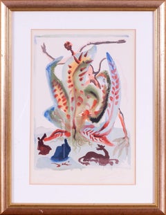 Salvador Dali signed lithograph of Gluttony, 1960-64, Surrealist