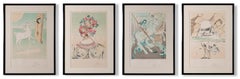 Salvador Dalí Signed Lithographs - Retrospective Suite 1978 Complete Set of Four