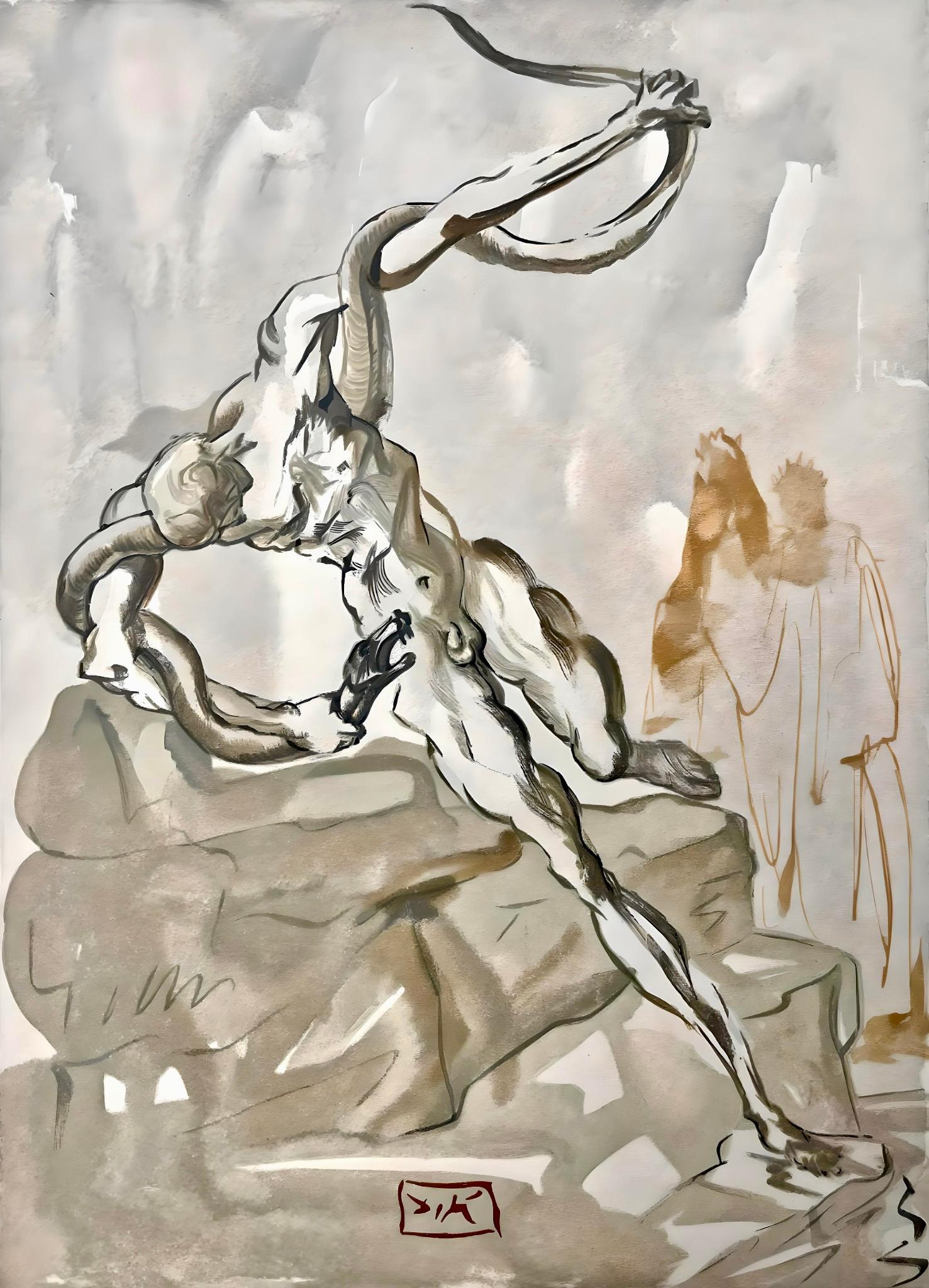 Salvador Dalí, Le châtiment de Vanni Fucci (M.A&M.1039-1138 ; F.189-200)