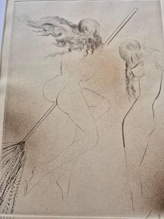 Salvador Dalí -- Sorcière au Balai