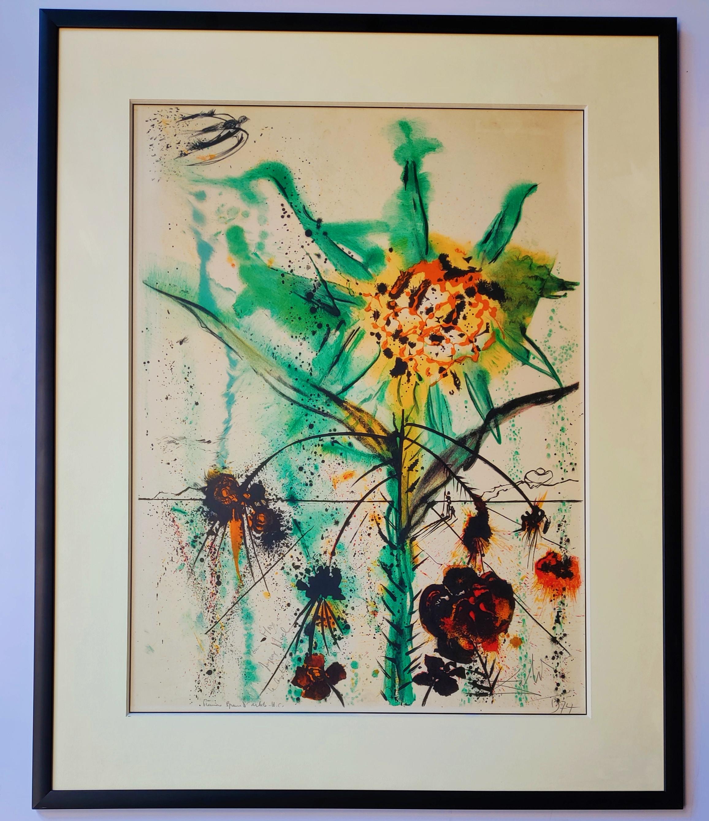 Salvador Dali -- Sun Goddess Flower - Print by Salvador Dalí