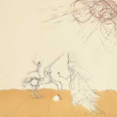 Salvador Dalí - Salvador Dali Surrealist Etching, Signed, 1980, from Neuf Paysages Portfolio Salvador Dali Surrealist Etching, Signed, 1980, from Neuf Paysages Portfolio