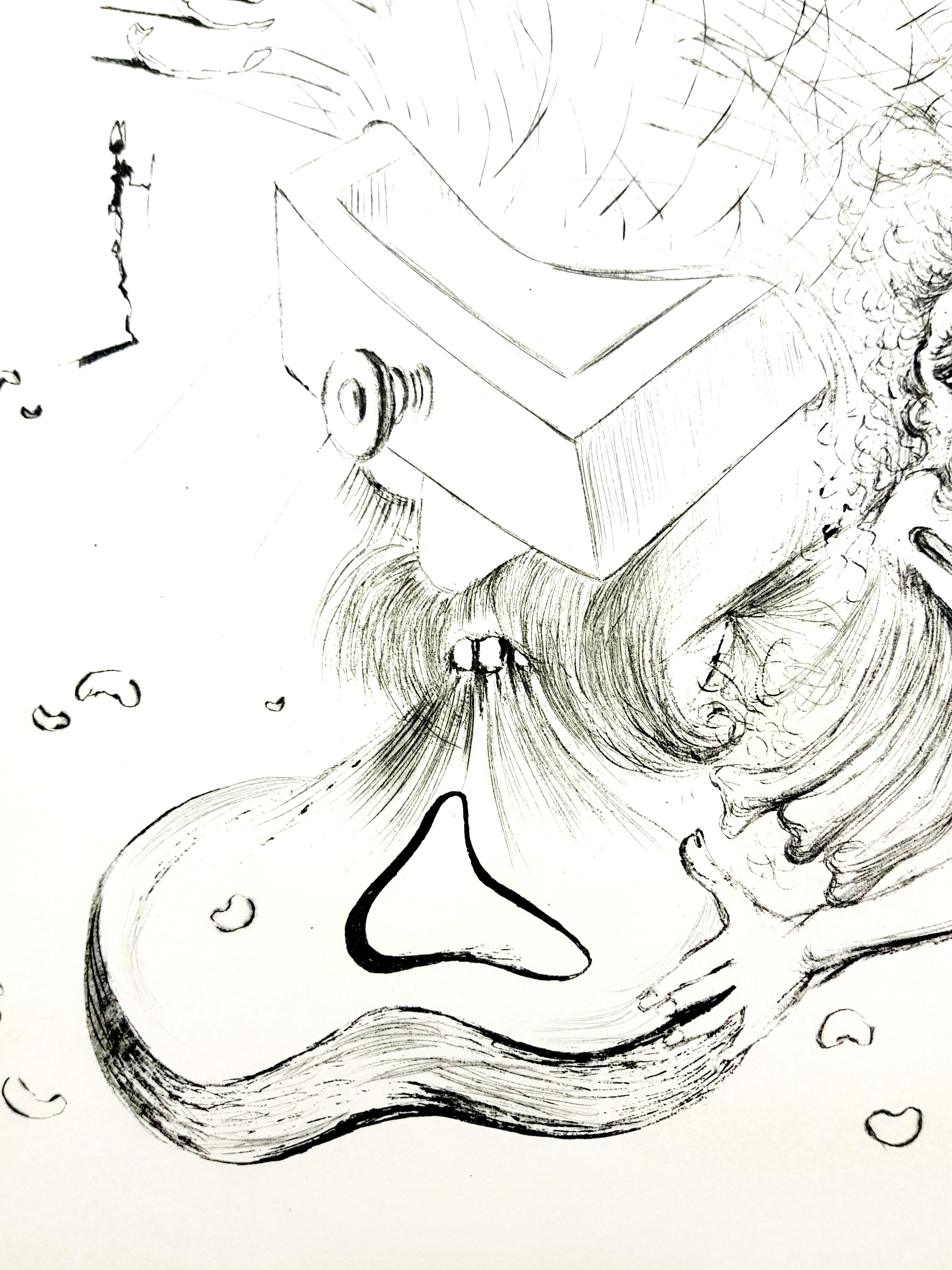 Salvador Dali - La plage - Gravure originale
Dimensions : 38 x 28 cm
Edition : 235
1967
signature en relief
Sur Vellum d'Arches
Références : Champ 67-10 (p. 34-35)