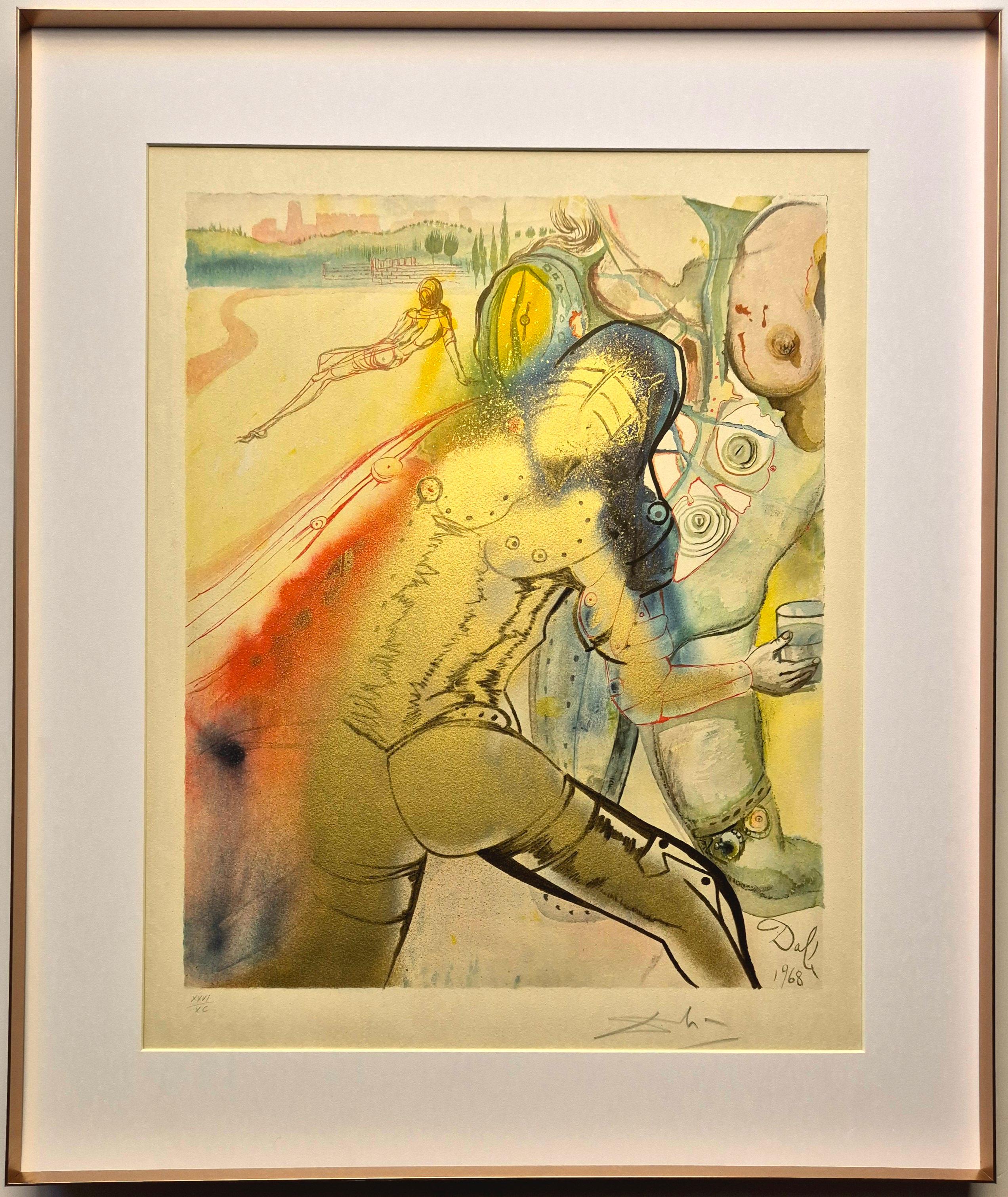Salvador Dali -- The Death of Clorinda from The Marquis de Sade